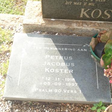 KOSTER Petrus Jacobus 1918-1997