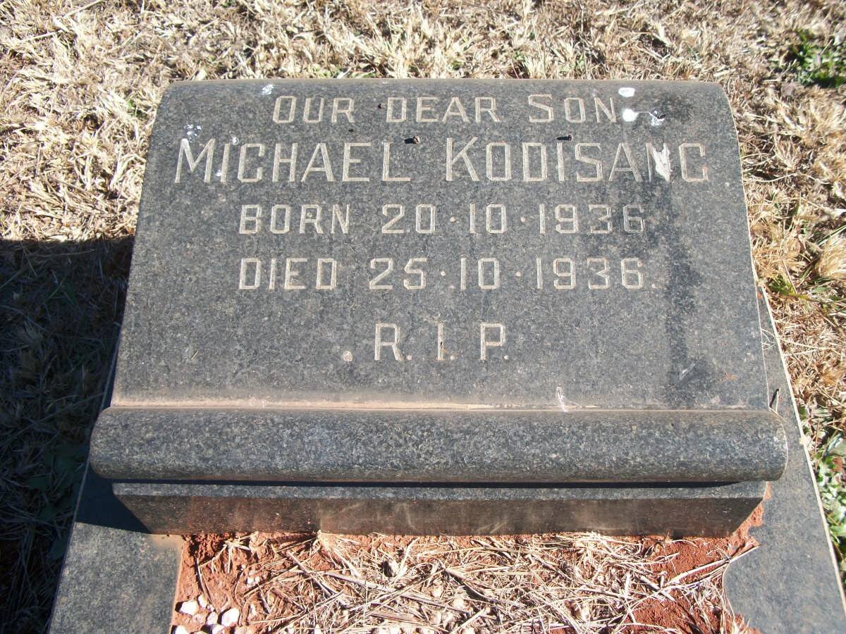 KODISANG Michael 1936-1936