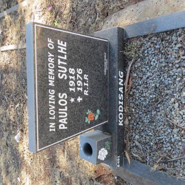 KODISANG Paulos Sutlhe 1918-1976