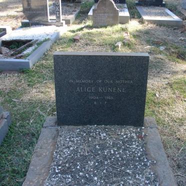 KUNENE Alice 1904-1969