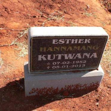 KUTWANA Esther Hannamang 1953-2013