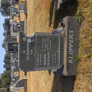 KLOPPERS Hendrik Frederick 1973-1996