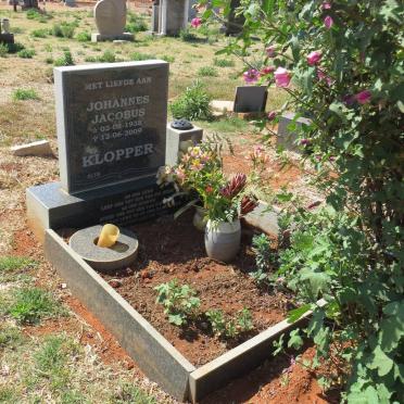 KLOPPER Johannes Jacobus 1938-2009