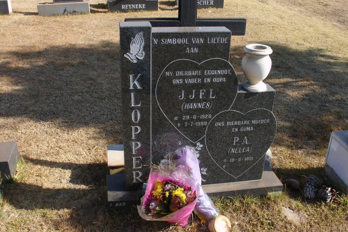 KLOPPER J.J.F.L. 1928-1999 &amp; P.A. 1931-