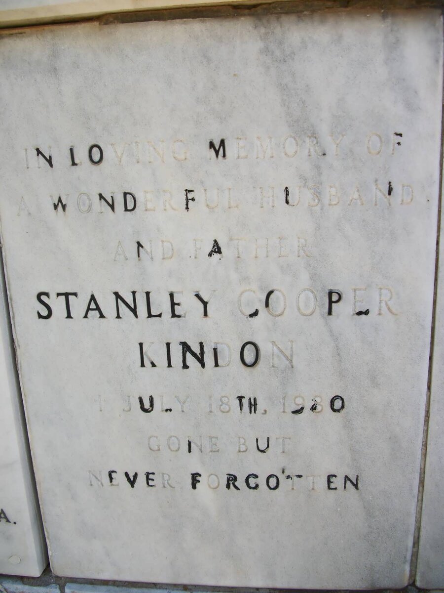 KINDON Stanley Cooper -1980