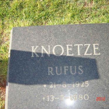 KNOETZE Rufus 1925-1980