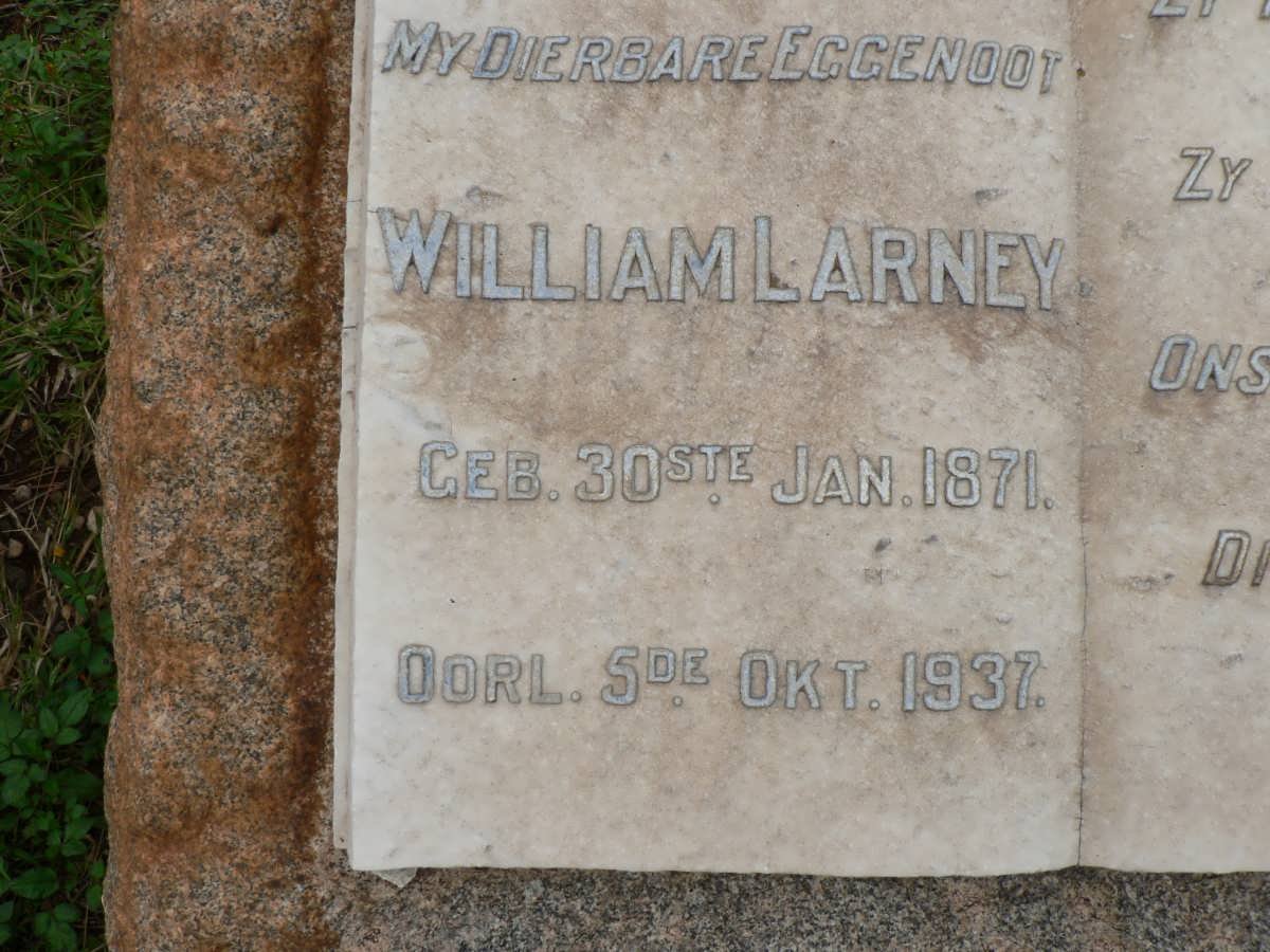 LARNEY William 1871-1937