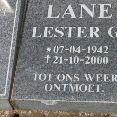 LANE Lester G. 1942-2000