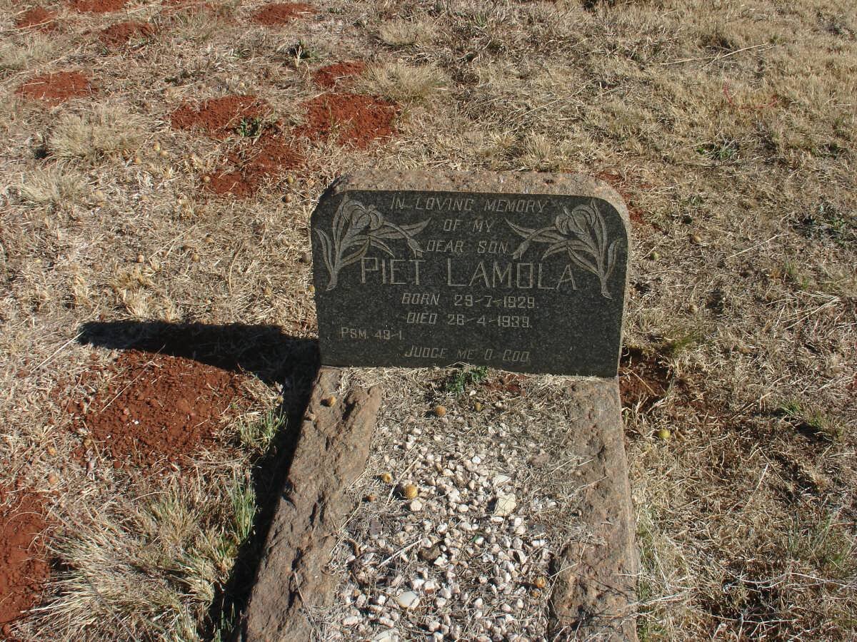 LAMOLA Piet 1929-1939