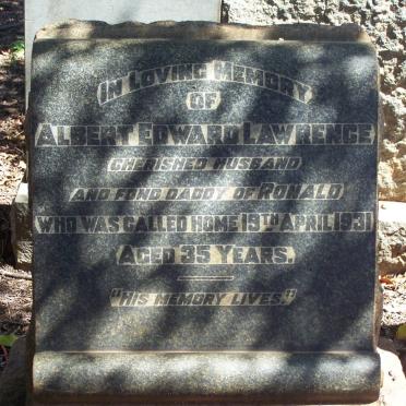 LAWRENCE Albert Edward -1931