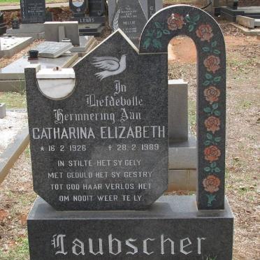 LAUBSCHER Catharina Elizabeth 1926-1989