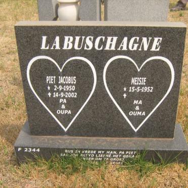 LABUSCHAGNE Piet Jacobus 1950-2002 &amp; Meisie 1952-