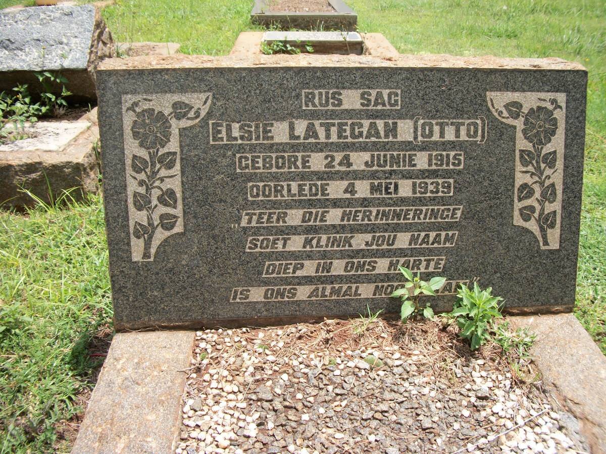 LATEGAN Elsie nee OTTO 1915-1939