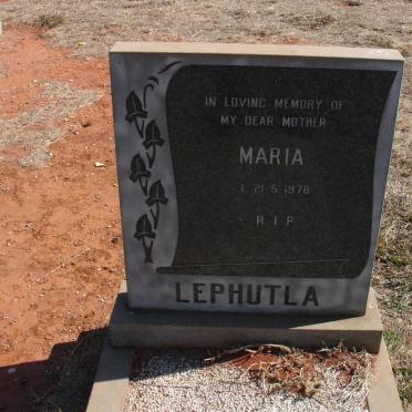 LEPHUTLA Maria -1978