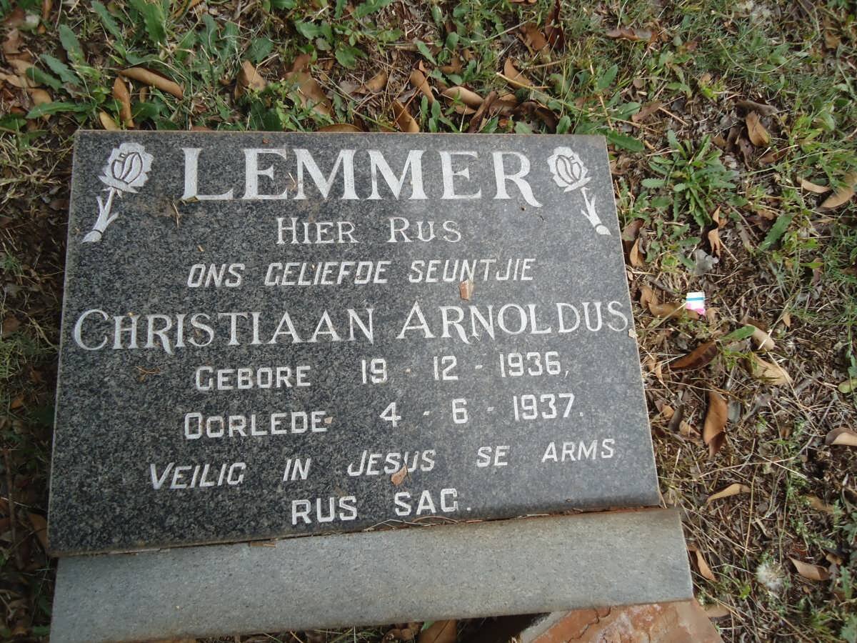 LEMMER Christiaan Arnoldus 1936-1937