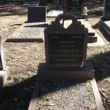 LEKGOTHOANE Isaac Phalane 1920-1976