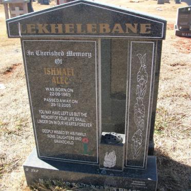 LEKHELEBANE Ishmael Alec 1965-2005