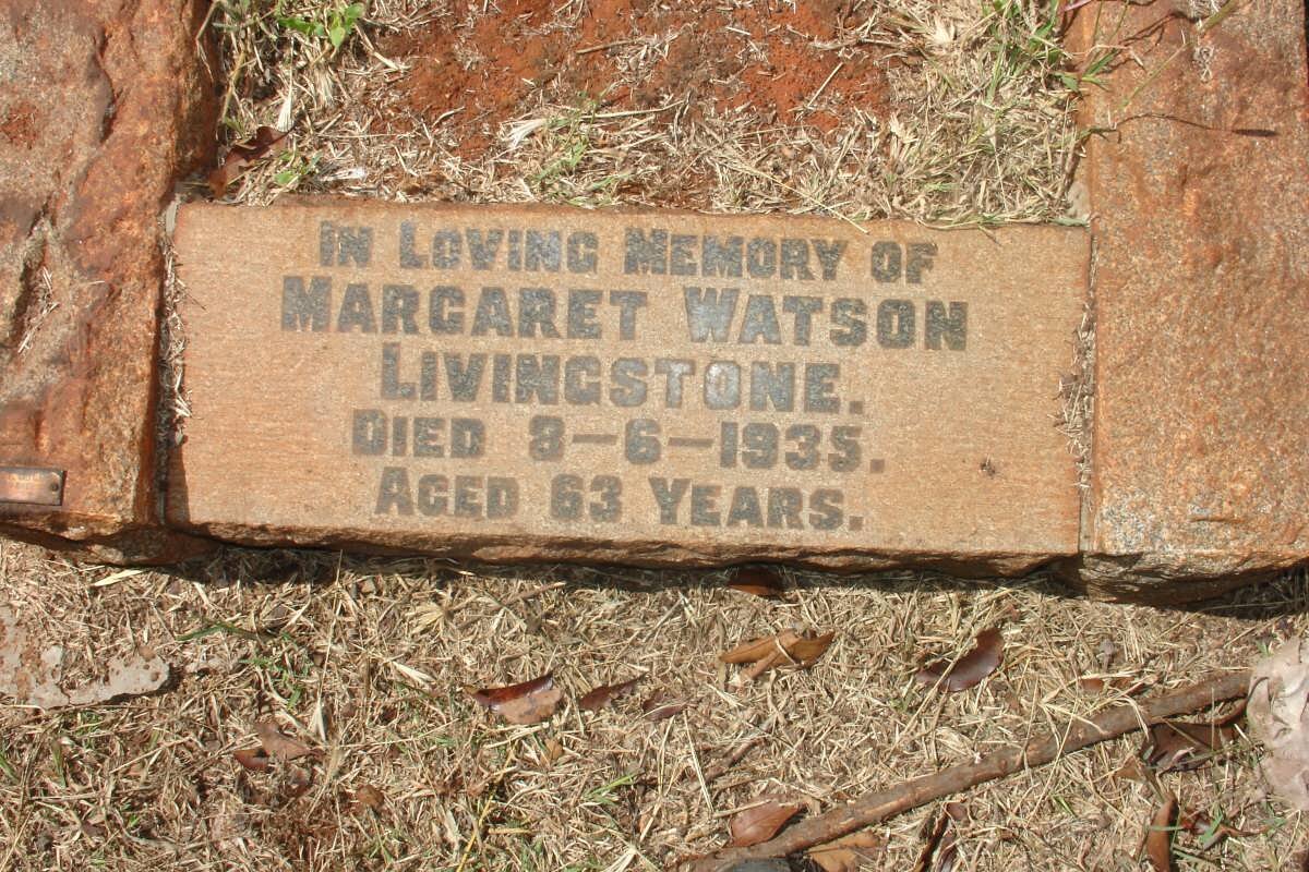 LIVINGSTONE Margaret Watson -1935