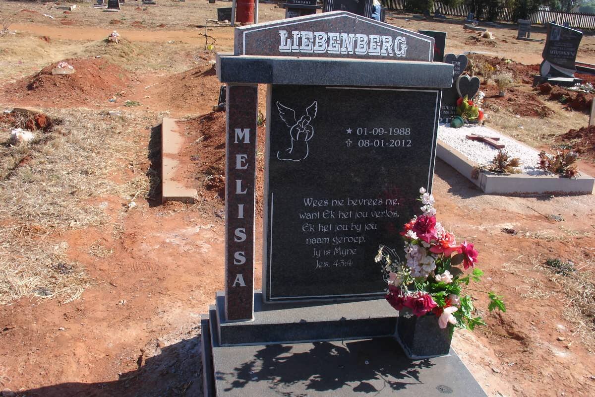 LIEBENBERG Melissa 1988-2012