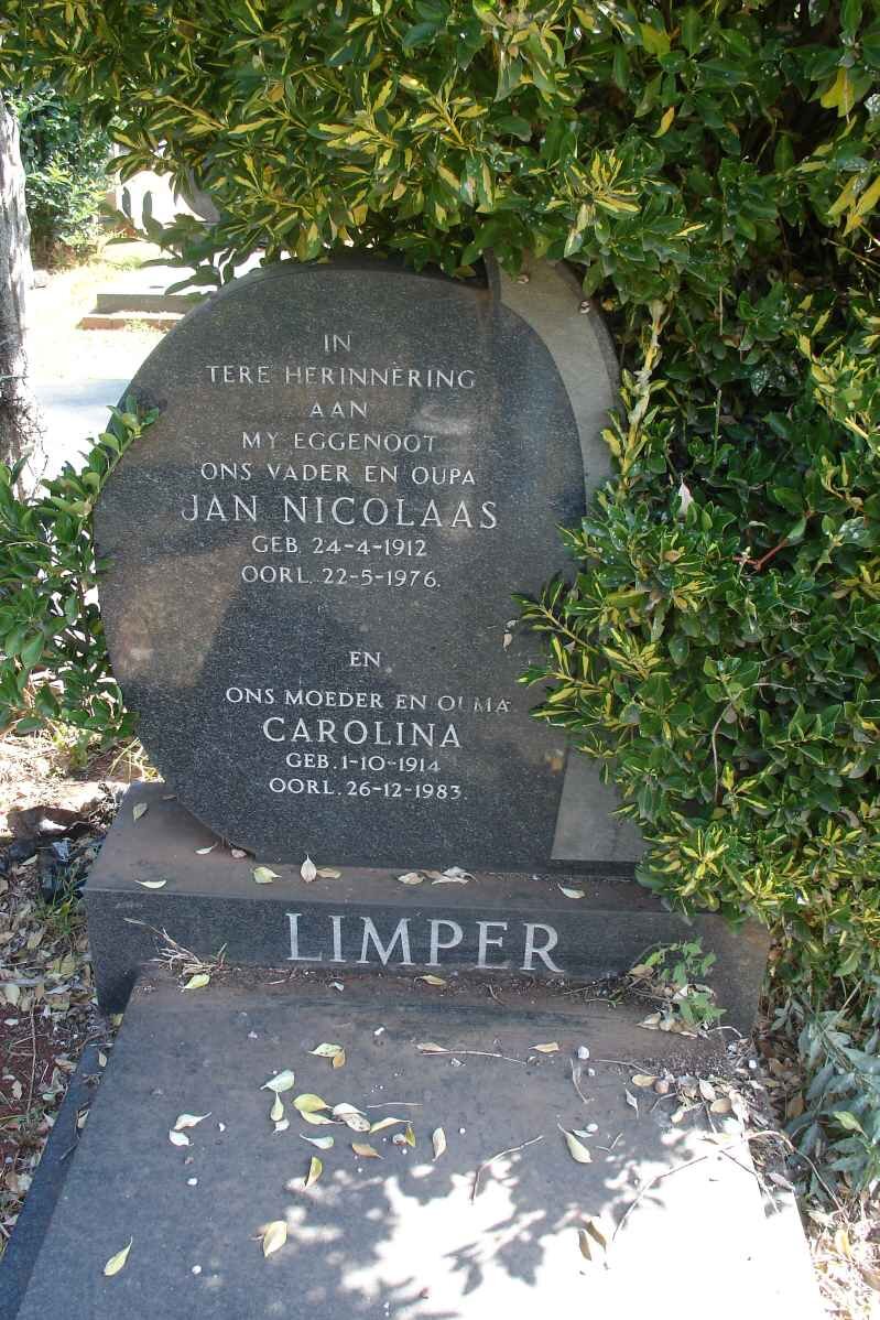 LIMPER Jan Nicolaas 1912-1976 &amp; Carolina 1914-1983