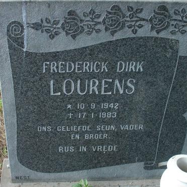 LOURENS Frederick Dirk 1942-1983