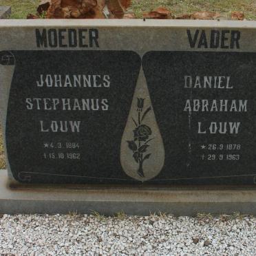 LOUW Daniel Abraham 1878-1963  &amp; Johannes Stephanus 1884-1962