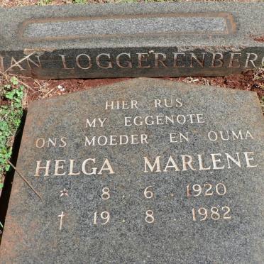 LOGGERENBERG Helga Marlene, van 1920-1982