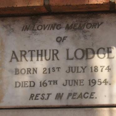 LODGE Arthur 1874-1954
