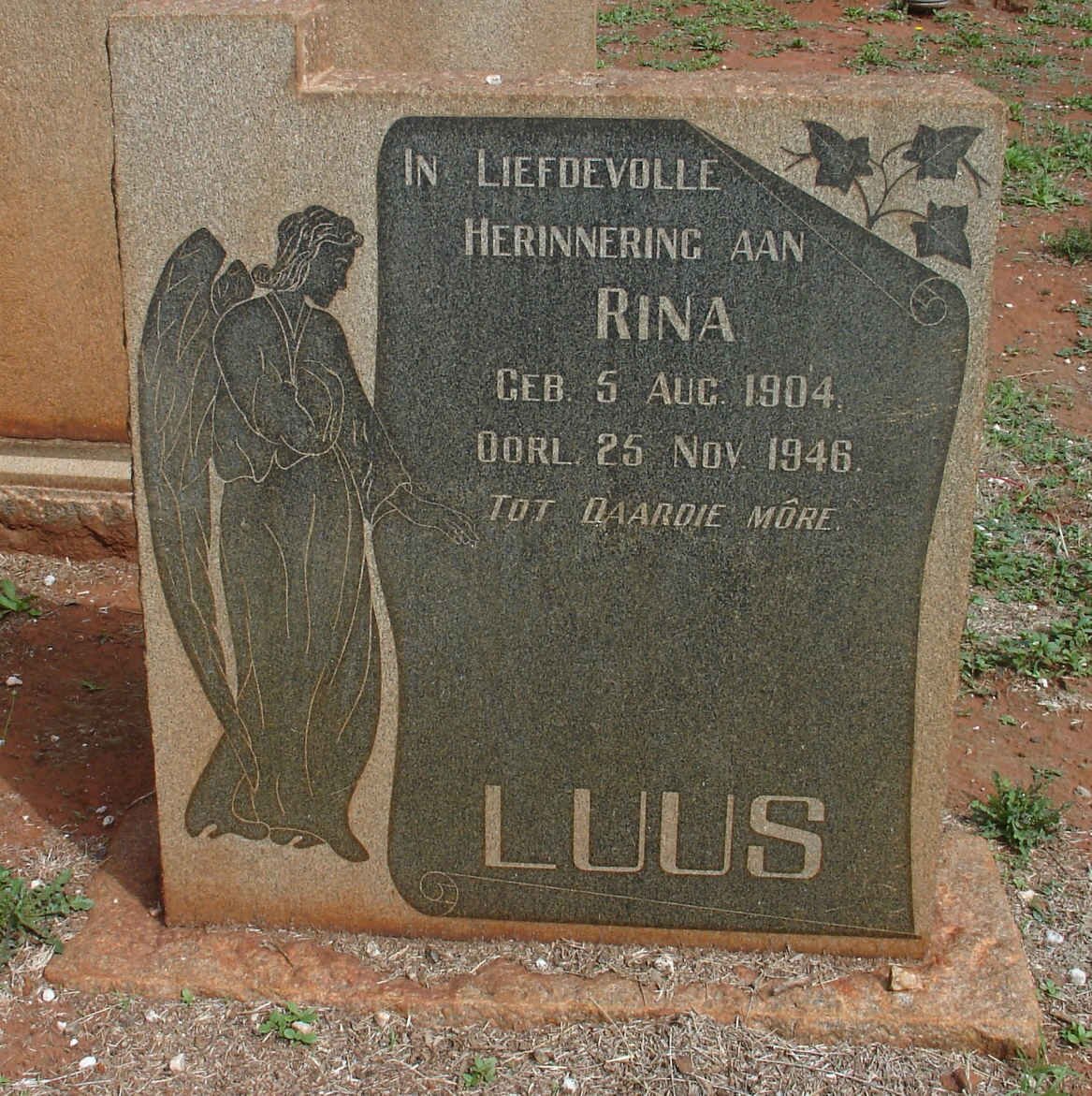 LUUS Rina 1904-1946