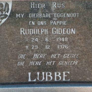 LUBBE Rudolph Gideon 1948-1976