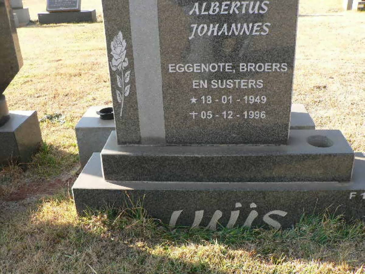 LUÜS Albertus Johannes 1949-1996