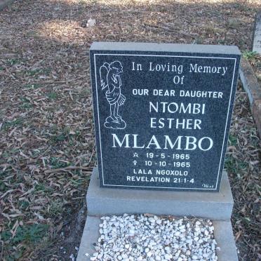 MLAMBO Ntombi Esther 1965-1965