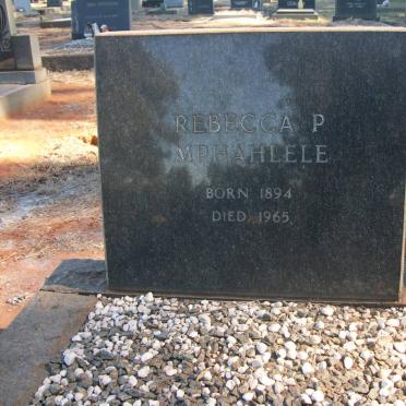 MPHAHLELE Rebecca P. 1894-1965
