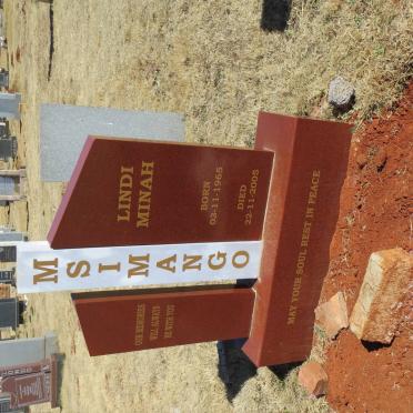 MSIMANGO Lindi Minah 1965-2005