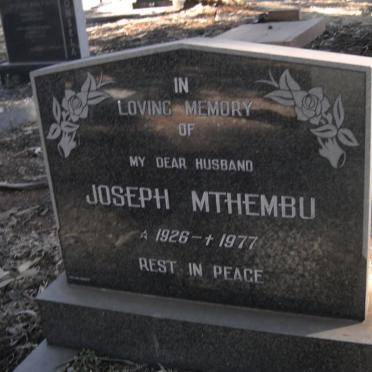 MTHEMBU Joseph 1926-1977