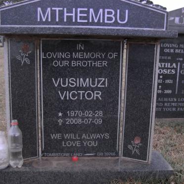 MTHEMBU Vusimuzi Victor 1970-2008