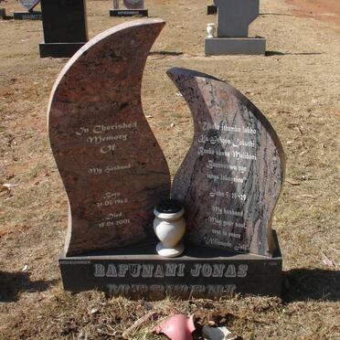 MTSWENI Bafunani Jonas 1964-2001