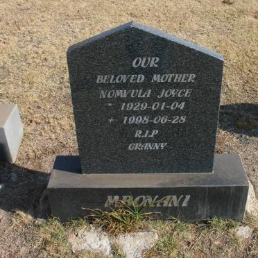 MBONANI Nomvula Joyce 1929-1998