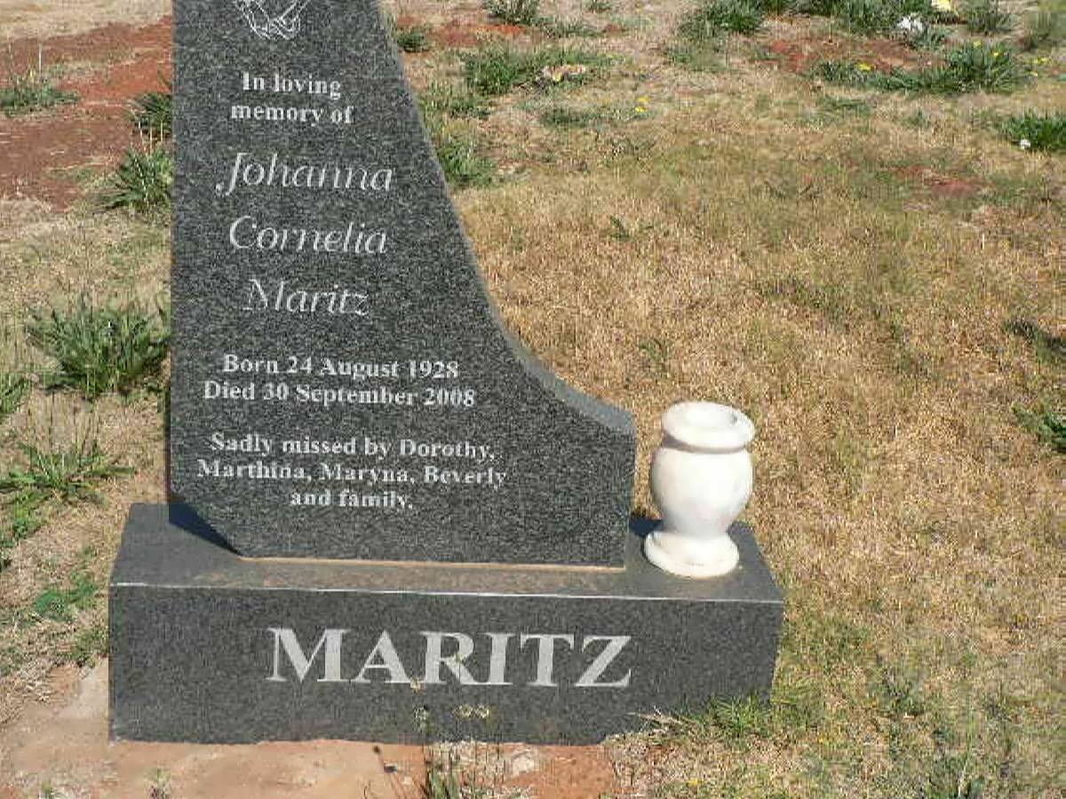 MARITZ Johanna Cornelia 1928-2008