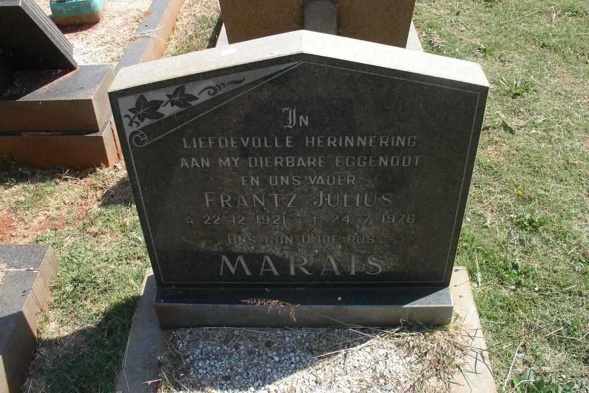 MARAIS Frantz Julius 1921-1976