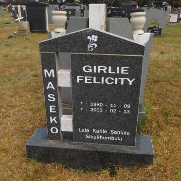MASEKO Girlie Felicity 1980-2003