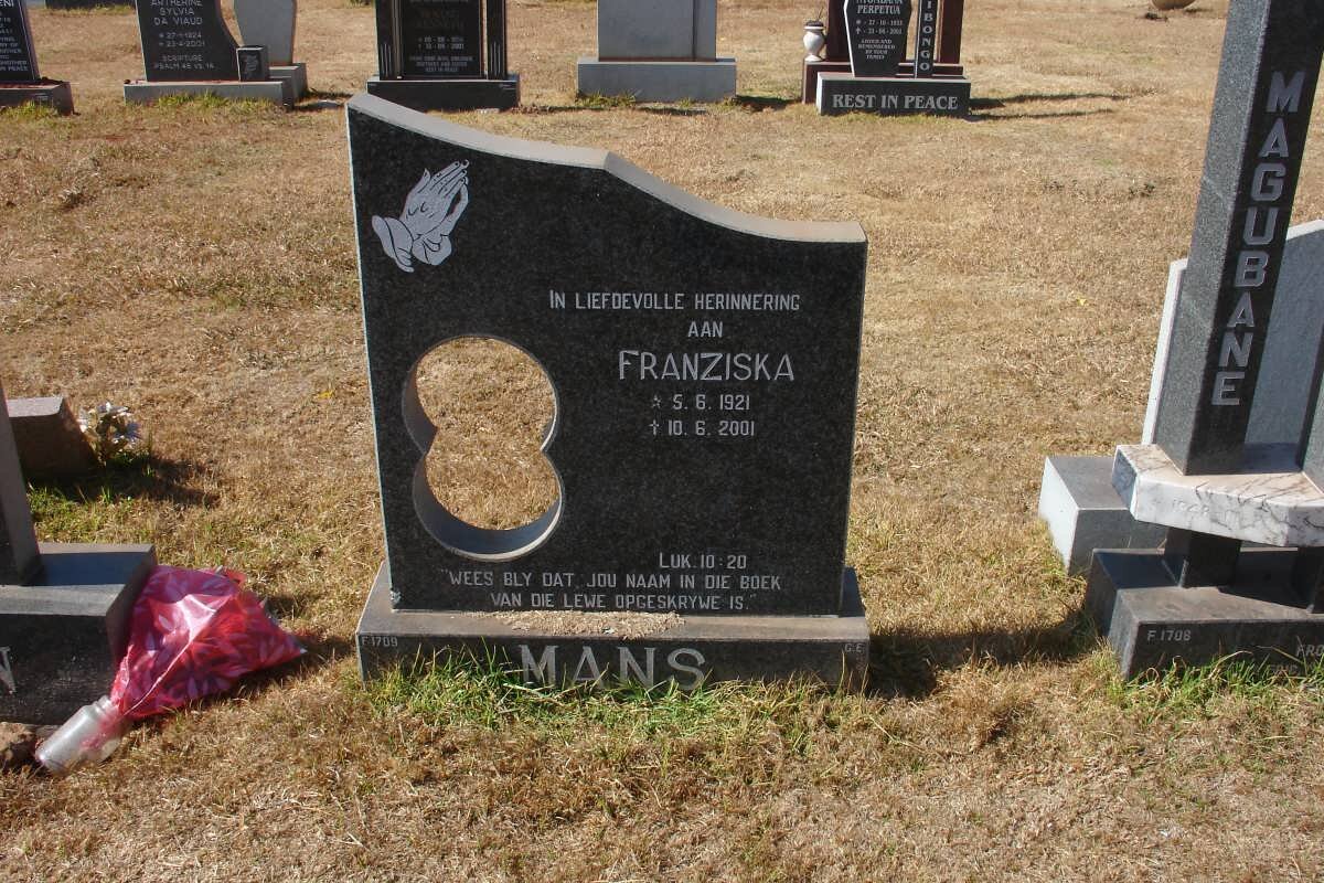 MANS Franziska 1921-2001