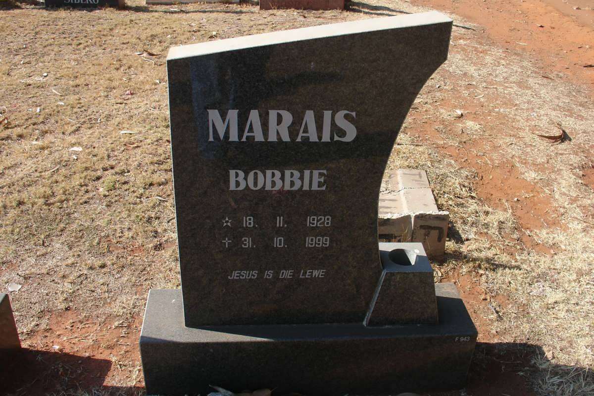 MARAIS Bobbie 1928-1999