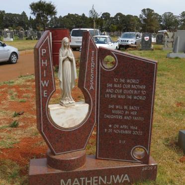 MATHENJWA Phiwe Teressa 1964-2002