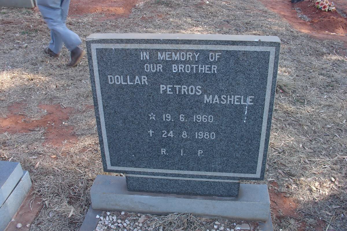 MASHELE Dollar Petros 1960-1980