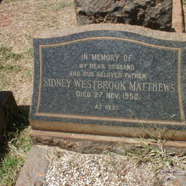 MATTHEWS Sidney Westbrook -1950