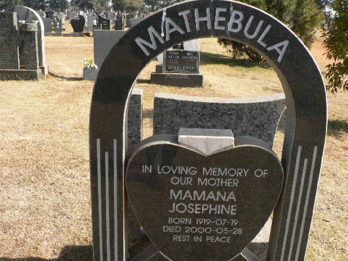 MATHEBULA Mamane Josephine 1919-2000