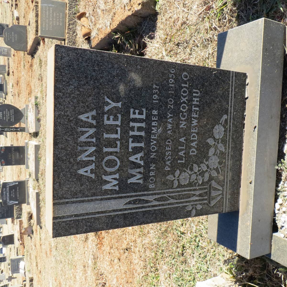 MATHE Anna Molley 1937-1956