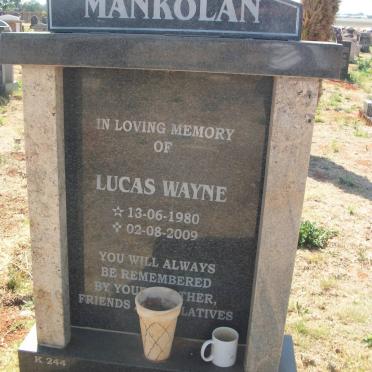 MANKOLAN Lucas Wayne 1980-2009