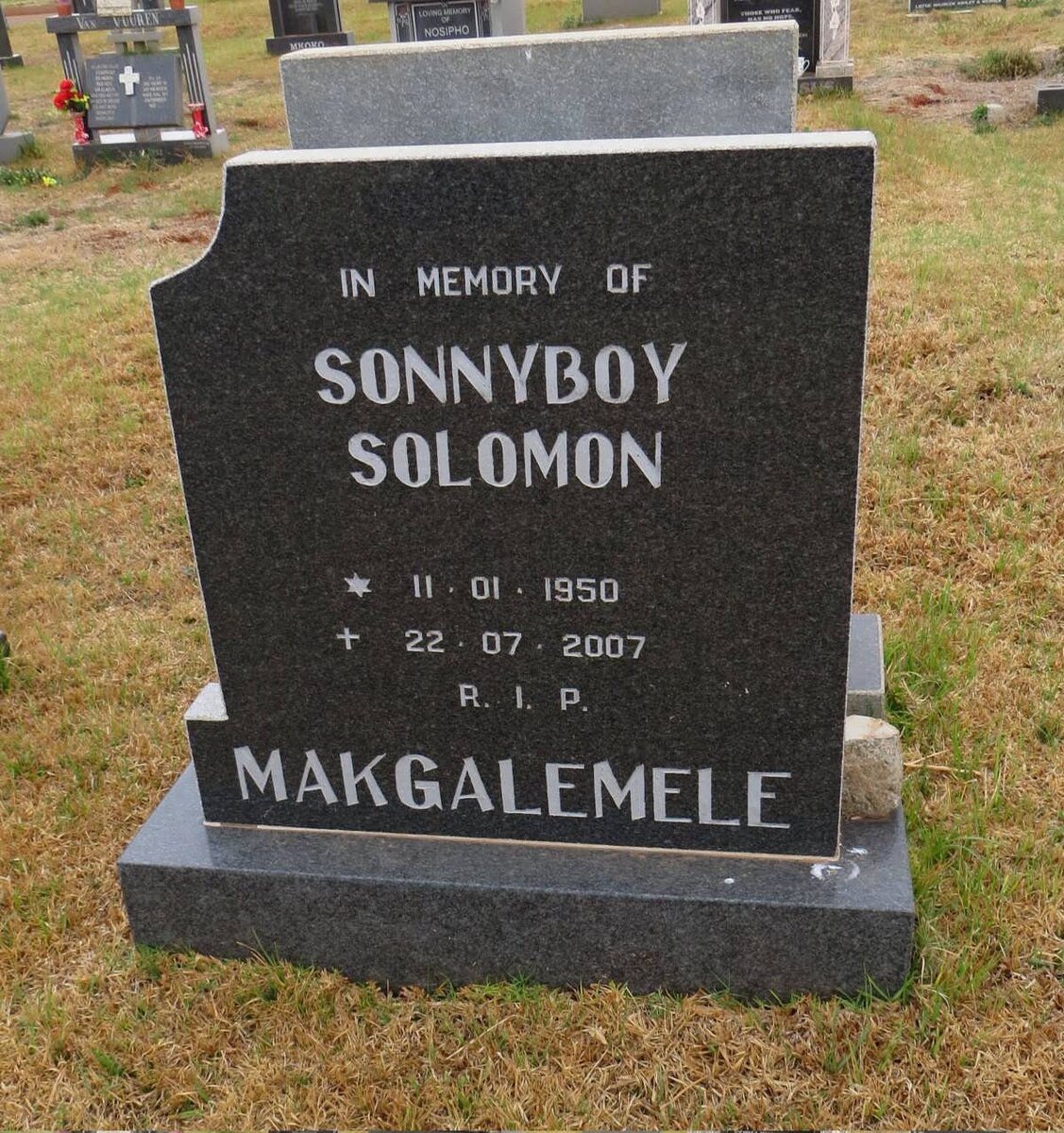 MAKGALEMELE Sonnyboy Solomon 1950-2007